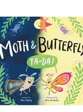 【现货】飞蛾和蝴蝶嗒哒Moth & Butterfly英文儿童绘本人际关系Aranda精装Nancy Paulsen Books6-9岁进口原版书9781524740511