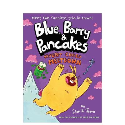 【现货】【布鲁巴里和煎饼兄弟】3 巧克力熔岩山【Blue, Barry & Pancakes】3英文儿童漫画Dan Abdo Jason Patterson平装6-9岁Roc