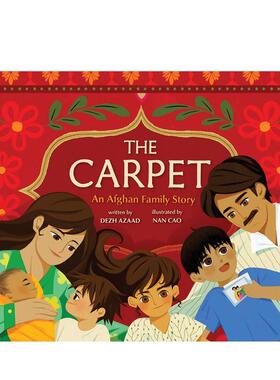 【预售】地毯英文儿童绘本自我认知情绪管理进口原版书精装6岁9岁Carpet: An Afghan Family Story Azaad  Dezh Abrams Books fo