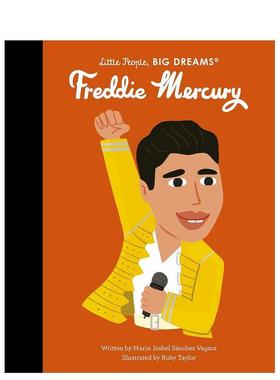 【现货】【小人物大梦想】弗雷迪默丘里【Little PeopleBig Dreams】Freddie Mercury英文儿童绘本人物传记3-6岁精装Maria Isabel