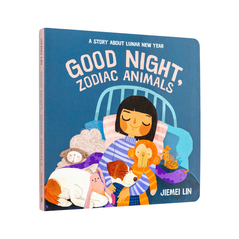 【现货】晚安十二生肖动物朋友们Good Night, Zodiac Animals英文儿童绘本节日庆典Jiemei Lin 纸板书3-6岁Walker Books UK进口原