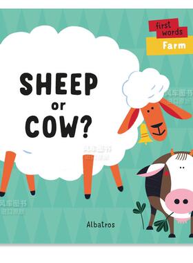 【预售】绵羊还是奶牛？英文儿童自然拼读进口原版外版书纸板书Sheep or Cow?Lenka ChytilovaAlbatros Media