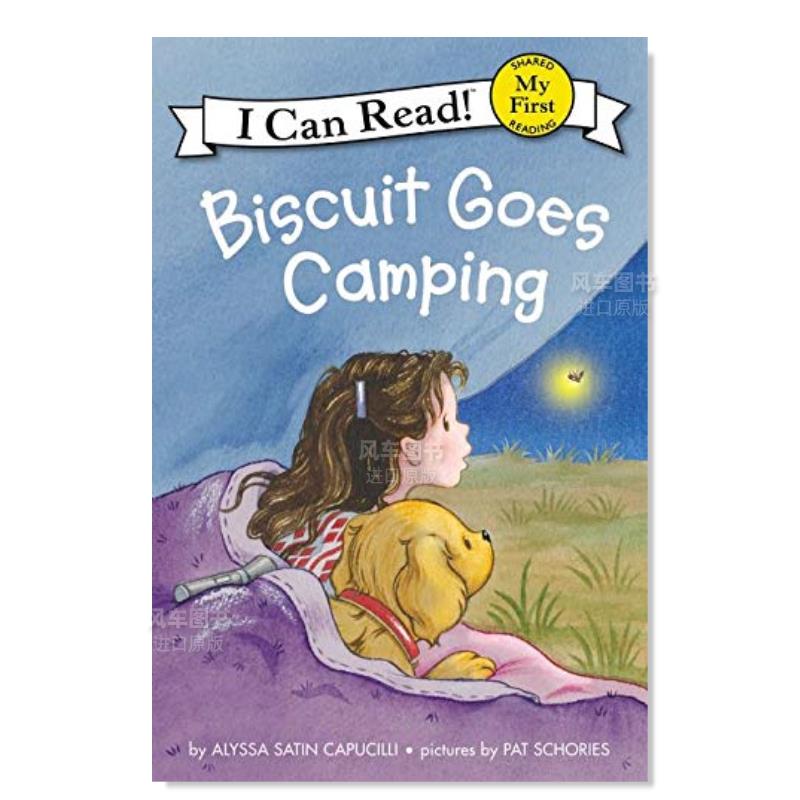 【现货】饼干去野营英文儿童分阶阅读进口原版书Biscuit Goes Camping Capucilli著Harpercollins出版