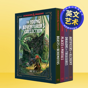 书套装 Adventurer 预售 龙与地下城4册套盒2英文插画原画设定集进口原版 Books Dungeons 14岁以上 Young The Dragons