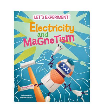 【预售】电与磁的奥秘实验手册Electricity and Magnetism 英文儿童绘本知识百科Matteo Crivellini精装White star进口原版书9788