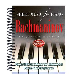 【现货】拉赫曼尼诺夫钢琴乐谱Rachmaninov Sheet Music for Piano英文音乐Alan Brown进口原版书Flame Tree9781783614257