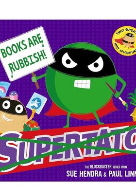 【预售】读书无用Books are Rubbish英文儿童绘本虚构类Sue平装Simon & Schuster UK3-6岁进口原版书9781398538108