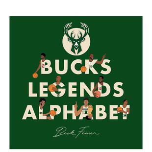 Legends Alphabet英文运动Beck Feiner精装 书Alphabet 雄鹿队传奇字母表Bucks 进口原版 Legends9780645851403 预售