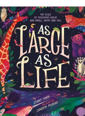 【现货】大的生命As Large As Life英文青少年读物Jonny Marx精装Tiger Tales3-6岁进口原版书9781944530341