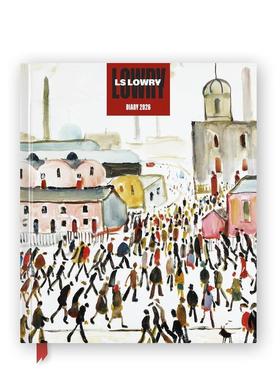 【预售】【Flame Tree】2026年L.S.洛里台式日历记事本L.S. Lowry 2026 Desk Diary Planner - Week to View， Illustrated throug