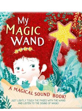 【预售】魔法音效棒有声书My Magic Wand 英文儿童趣味Susy Zanella精装White star进口原版书9788854415539