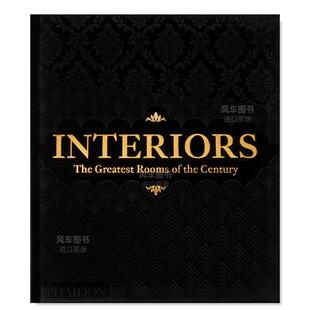 the Black 书籍Interiors Greatest 现货 室内设计 进口原版 The Century 英文室内设计空间与装 黑色版 外版 Rooms 饰精装