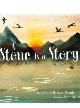 【现货】石头的故事Stone Is A Story英文儿童绘本动物生态环保6-9岁精装BARNARD BOOTH  LESLIE进口原版书Margaret K. McElderry