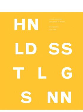 【预售】约翰巴尔代萨里作品集第二卷1975-1986John Baldessari Catalogue Raisonne Volume 21975-1986英文外国美术当代Patrick