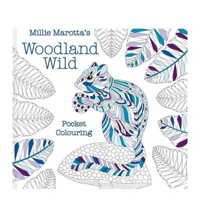 【现货】米莉马洛塔的林地荒野口袋涂色本Millie Marotta’s Woodland Wild pocket colouring英文儿童趣味Millie Marotta平装Bat