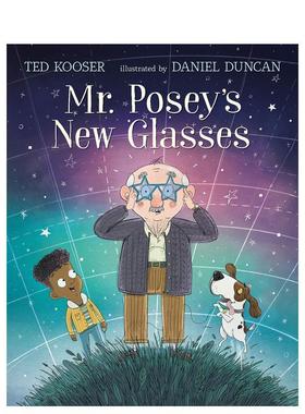 【现货】波西先生的新眼镜Mr. Posey's New Glasses英文儿童绘本动物生态环保Ted Kooser精装Candlewick Press3-6岁进口原版书978