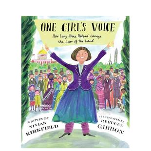 Voice英文儿童绘本人物传记Vivian 书9781662680458 一个女孩 Creek进口原版 Calkins Kirkfield精装 Girl 声音One 预售