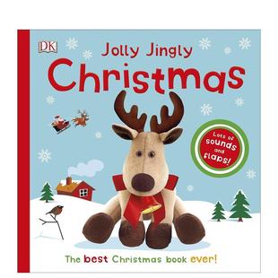 圣诞节有声书Jolly Jingly 6岁进口原版 现货 书9780241281239 Children3 快乐叮玲响 Christmas英文儿童趣味DK精装