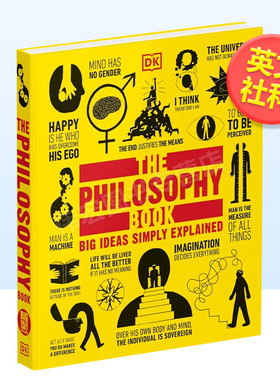 【预售】【DK】哲学书大道至简英文社会科学进口原版外版书精装14岁以上The Philosophy Book  Big Ideas Simply Explained DKDK
