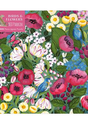 【现货】贝克斯帕金鸟与花【1000-piece Jigsaw Puzzles】Bex Parkin英文文创拼图Flame Tree StudioFlame Tree进口原版书9781839