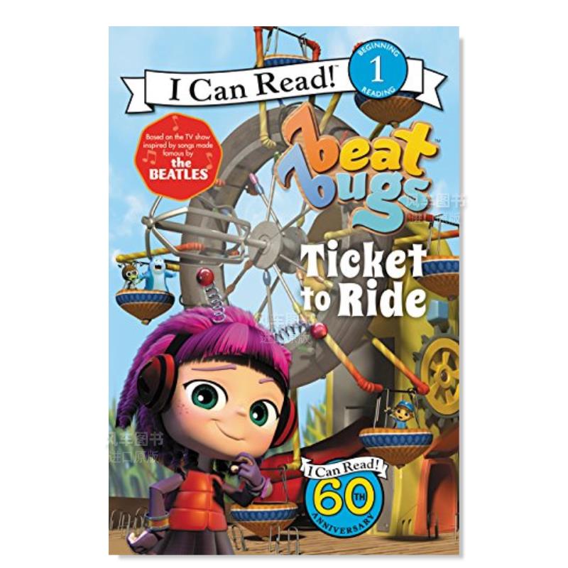 【现货】打败虫子:车票英文儿童分阶阅读进口原版书Beat Bugs: Ticket to Ride Meister著Harpercollins出版
