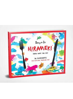 【现货】36张涂鸦餐垫 画你所见Hirameki: 36 Placemats: Draw What You Se英文手工制作Peng & HuThames & Hudson平装进口原版书
