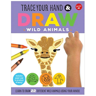 书平装 Pub Foster Wild 现货特价 用手画野生动物英文儿童趣味进口原版 Animals with Drawing Balart著Walter Your Maite Hand