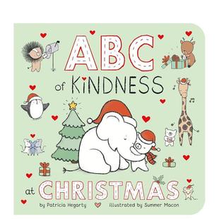 Little Press 书纸板书ABC Christmas Kindness 圣诞善意ABC英文儿童语言概念启蒙进口原版 Tiger Hegarty 预售