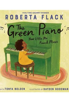 【现货】绿色钢琴The Green Piano英文儿童绘本人物传记FLACK精装Random House 6-9岁进口原版书9780593479872