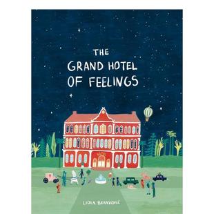 【现货】情绪大饭店The Grand Hotel of Feelings英文儿童绘本自我认知情绪管理Lidia Brankovic精装Cicada3-6岁进口原版书978180