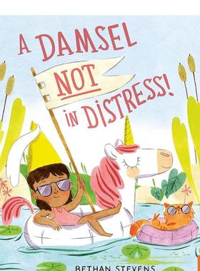 【现货】少女不落难A Damsel Not in Distress!英文儿童绘本人际关系Bethan Stevens平装Frances Lincoln Publishers3-6岁进口原版