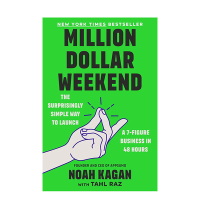 【预售】百万美元周末英文商业行销进口原版外版书精装14岁以上Million Dollar Weekend Noah Kagan with Tahl RazPortfolio (US)