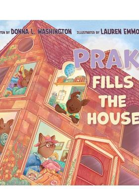 【预售】普拉克填满了房子英文儿童绘本虚构类进口原版书精装Prak Fills The HouseWASHINGTON  DONNA L.Holiday House