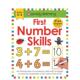 6岁螺旋装 Workbooks 可擦练习簿 Number 数字技能 First 现货 订Roger Clean 书 复增Wipe Priddy进口原版 Skills英文儿童趣味3