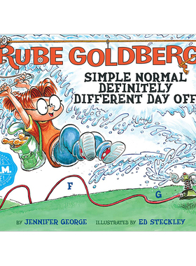 【现货】鲁布·戈德堡的简单正常不同的休息日英文儿童绘本虚构类进口原版外版书精装Rube Goldberg’s Simple Normal Defin
