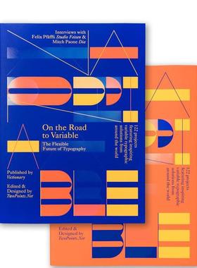 【现货】变量之路 字体设计的未来On the Road to Variable英文平面字体图案标志设计TwoPoints.Net平装victionary进口原版书9789