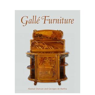 Furniture英文博物馆展览私人收藏画册Georges Books进口原版 预售 书9781851496624 Art 加尔家具集Galle ACC Bartha精装