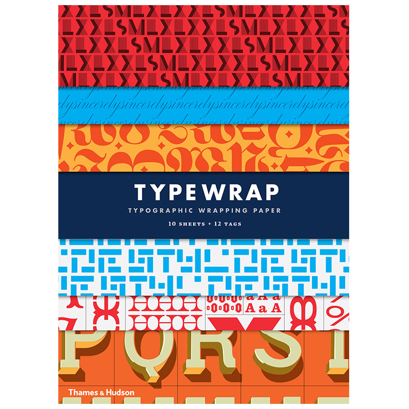 【t&h】type wrap: gift wrapping paper,字体包装:礼品包装纸