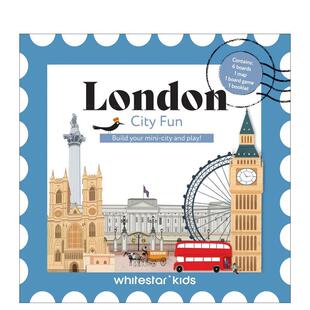 City Star卡牌Whit 9岁White city 预售 伦敦城市乐趣搭积木建城市乐翻天London and Build Fun 英文儿童趣味6 your play mini