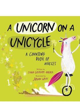 【现货】独轮车上的独角兽A Unicorn on a Unicycle英文儿童绘本虚构类Lynda Graham-Barber平装3-6岁Holiday House进口原版书978