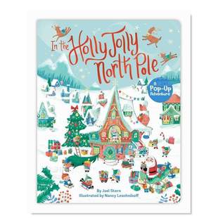 the Holly Jolly 北极英文儿童立体进口原版 书3岁 AdventureJoel 在快乐 外版 6岁In Pole North Pop 立体书 预售
