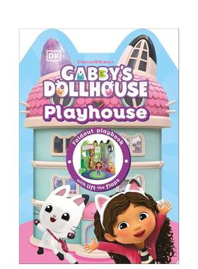 【预售】加布娃娃屋游戏屋Gabby's Dollhouse Playhouse英文儿童趣味DK精装进口原版书DK Children9780241767757