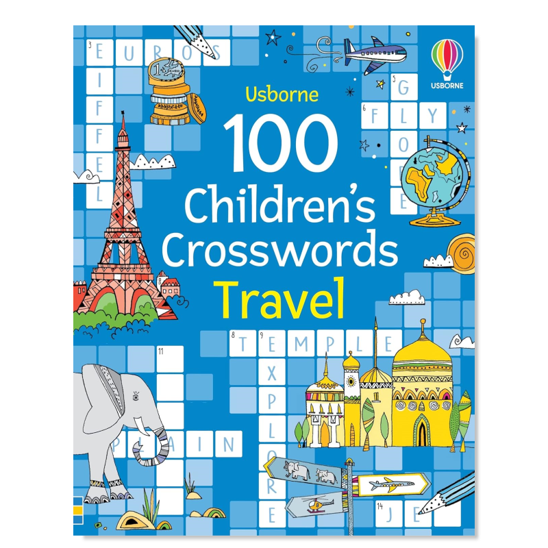 【预售】【PCW】100 个儿童填字游戏旅游英文儿童趣味进口原版外版书6-9岁100 Children's Crosswords: Travel (Puzzles, Crosswor