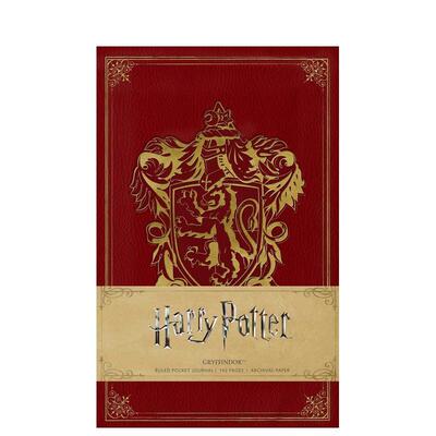 【预售】哈利波特格兰芬多口袋手账本HARRY POTTER GRYFFINDOR RULED POCKET JOURNAL英文文创笔记本Notebook精装进口原版书 Ins