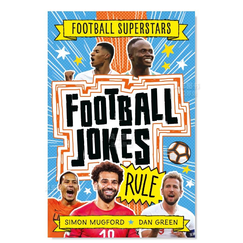 【预售】足球明星特辑：足球笑话规则英文漫画进口原版图书【Football Superstars】Football Jokes RuleSimon Mugford welbeckpu