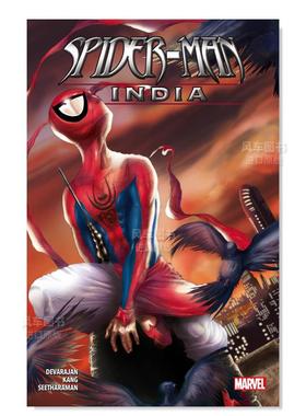 【预售】蜘蛛侠印度英文漫画进口原版书平装14岁以上Spider-man: India Jeevan J. KangPanini Publishing