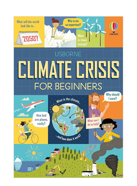 【预售】给初学者的气候危机知识英文青少年读物进口原版书精装Climate Crisis for Beginners Andy Prentice 著Usborne children