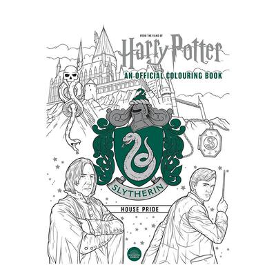 【预售】哈利波特斯莱特林学院的骄傲官方涂色本Harry Potter英文儿童趣味Various Contributors平装Batsford进口原版书978184994