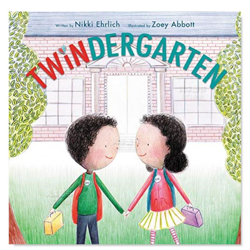 【现货】双胞胎幼儿园英文儿童绘本人际关系进口原版书Twindergarten Ehrlich著Harpercollins出版