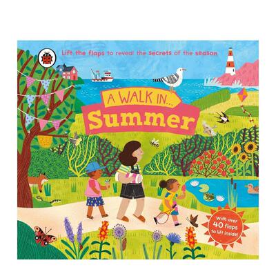 【现货】【翻翻书】夏日漫游A Walk in Summer英文儿童趣味3-6岁纸板书Ladybird  Hannah Abbo进口原版书Ladybird9780241615454